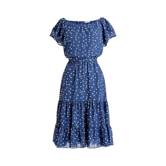 J. Crew Dresses & Skirts - J Crew Tiered Midi Spring Ditzy Floral Dress Sz 2 Les Tulipes Baltic Mari